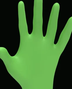 L3VEL3 Lime Medium Professional Nitrile Gloves 100 Pack