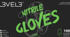 L3VEL3 Lime Small Professional Nitrile Gloves 100 Pack