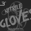 L3VEL3 Liquid Metal Medium Professional Nitrile Gloves 100 Pack