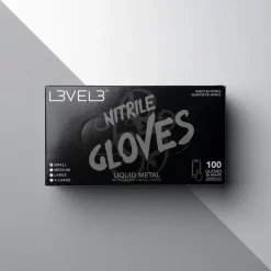 L3VEL3 Liquid Metal Medium Professional Nitrile Gloves 100 Pack