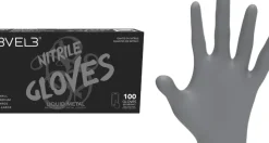 L3VEL3 Liquid Metal X-Large Professional Nitrile Gloves 100 Pack