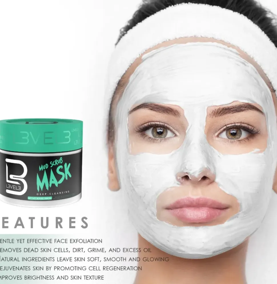 L3VEL3 - Mud Facial Scrub 500 ml