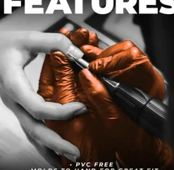 L3VEL3 Orange Small Professional Nitrile Gloves 100 Pack
