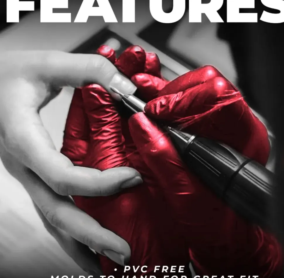 L3VEL3 Red-Ish Small Professional Nitrile Gloves 100 Pack