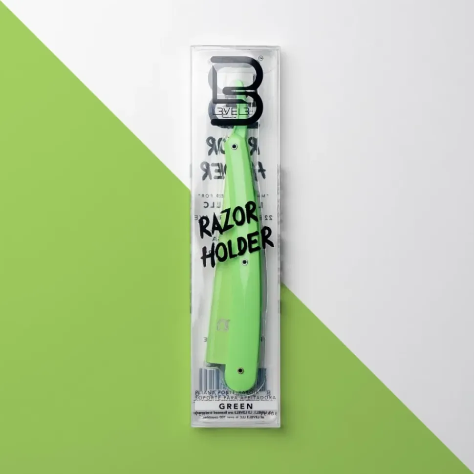 L3VEL3 Straight Razor Holder Green