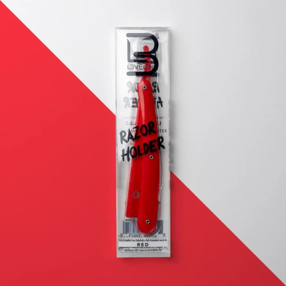 L3VEL3 Straight Razor Holder Red