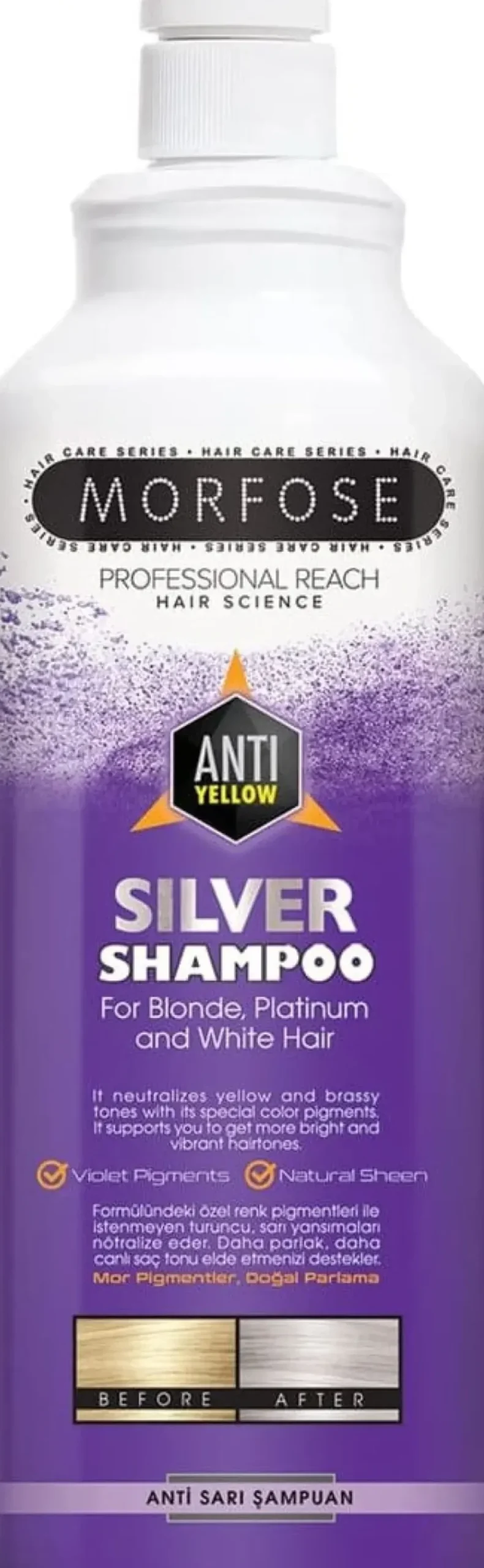 Morfose No Yellow Silver Shampoo 1000 ml