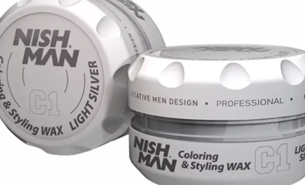 Nishman Hair Coloring Wax C1 Light Silver - 100 ml