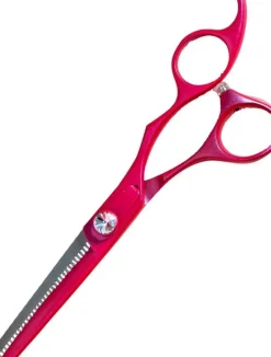 Olivia Garden Cutting scissors 5.75" + Thinner scissors 6" 35 Teeth SilkCut Think Pink 2 (U)