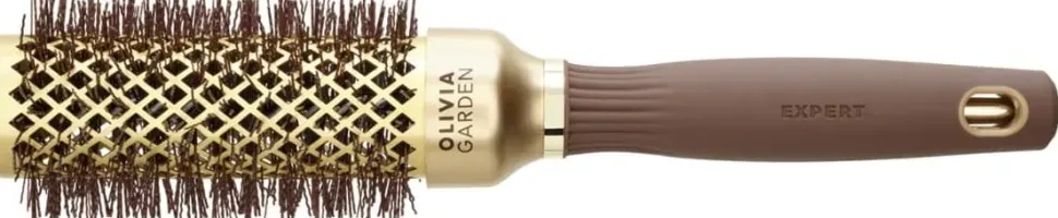 Olivia Garden Expert Blowout Shine Gold & Brown 35 mm