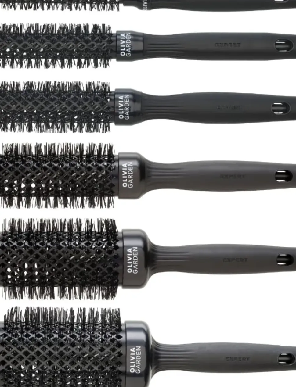 Olivia Garden Expert Blowout Shine Black 15 mm