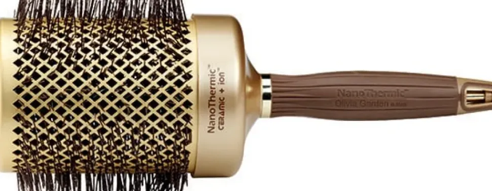 Olivia Garden Expert Blowout Shine Gold & Brown 80 mm