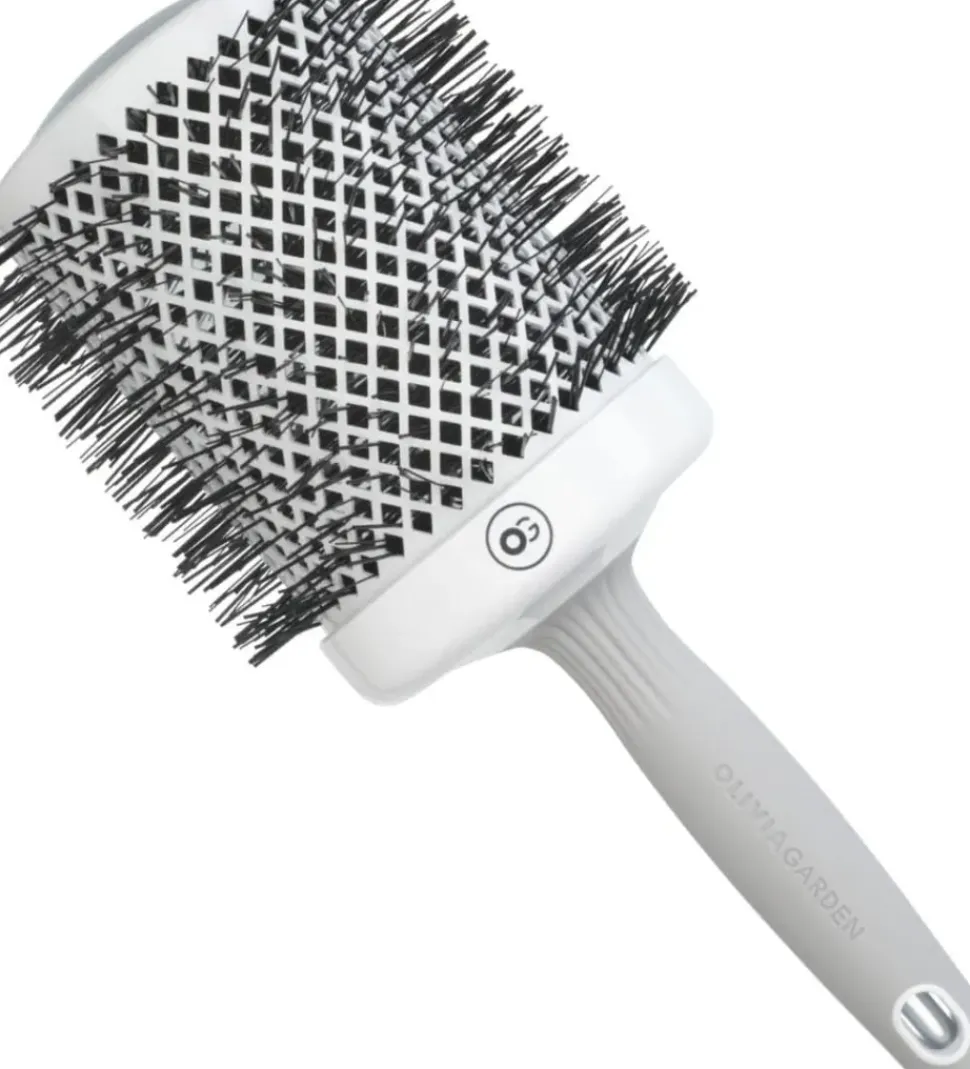 Olivia Garden Expert Blowout Shine White & Grey 80 mm