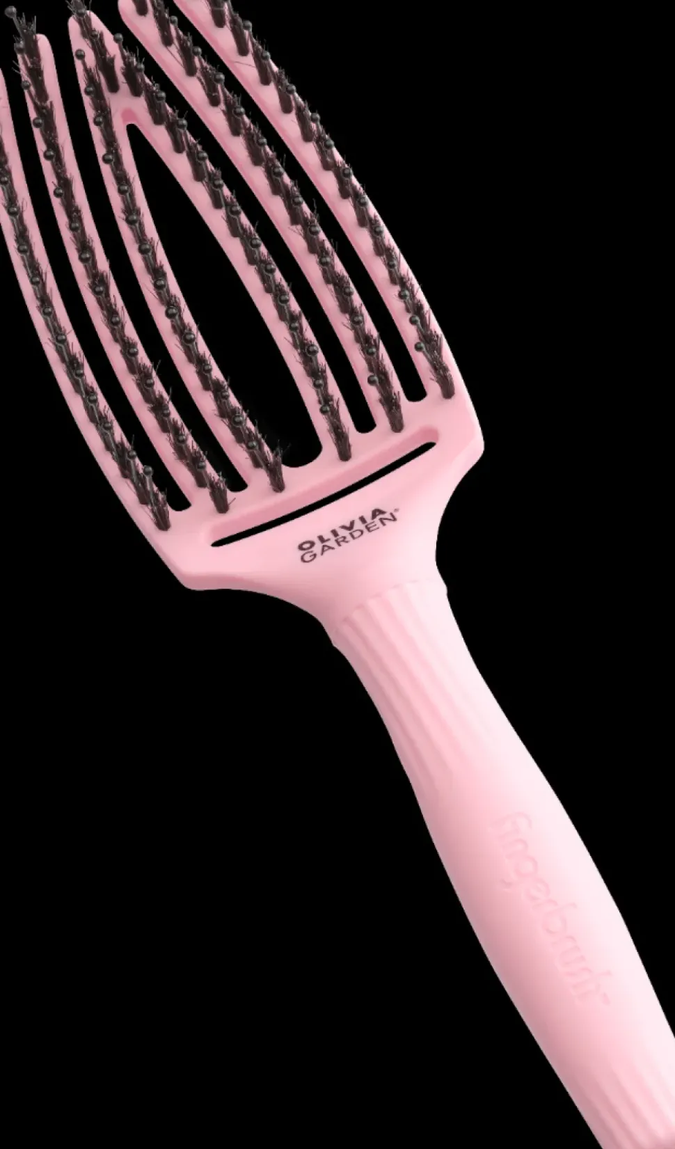 Olivia Garden Fingerbrush Boar & Nylon M Think Pink Jaipur Rose
