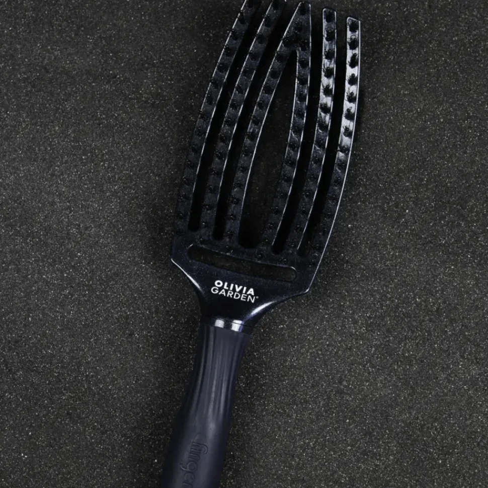 Olivia Garden Fingerbrush Care Iconic Medium - Black Onyx