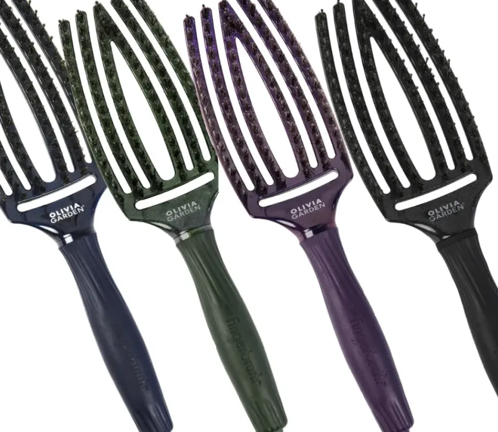 Olivia Garden Fingerbrush Care Iconic Medium - Green Emerald
