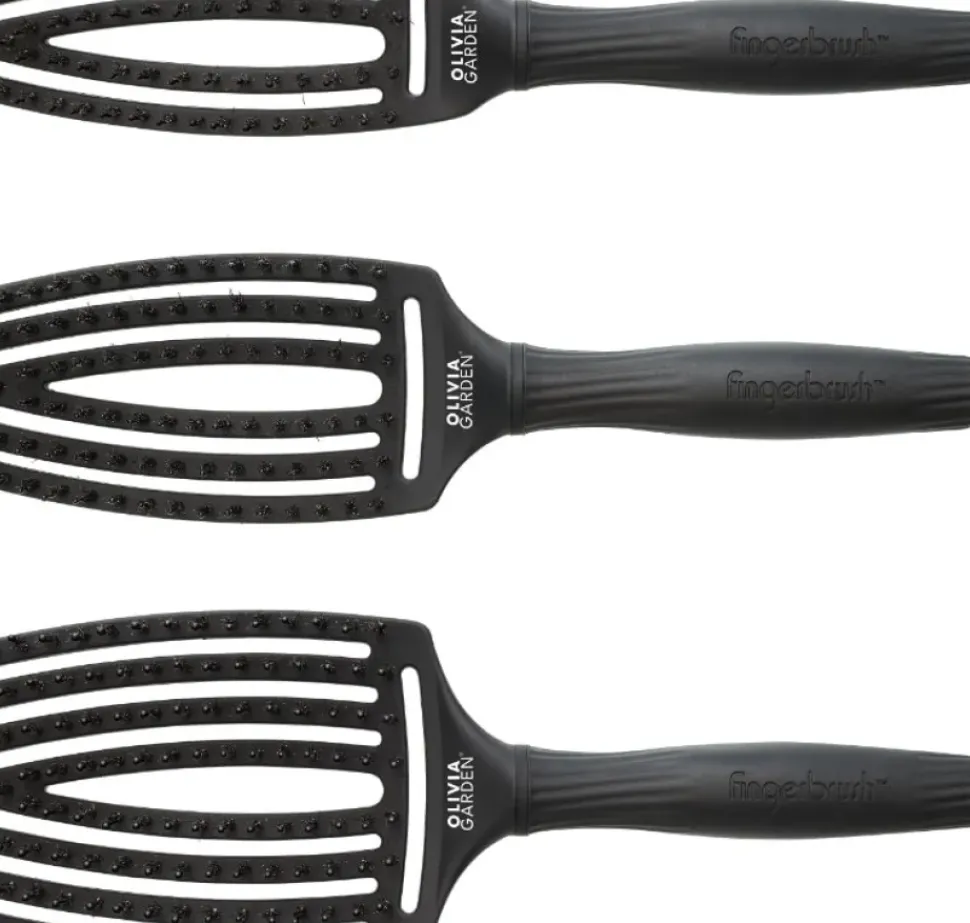 Olivia Garden Fingerbrush Combo Full Black - Medium