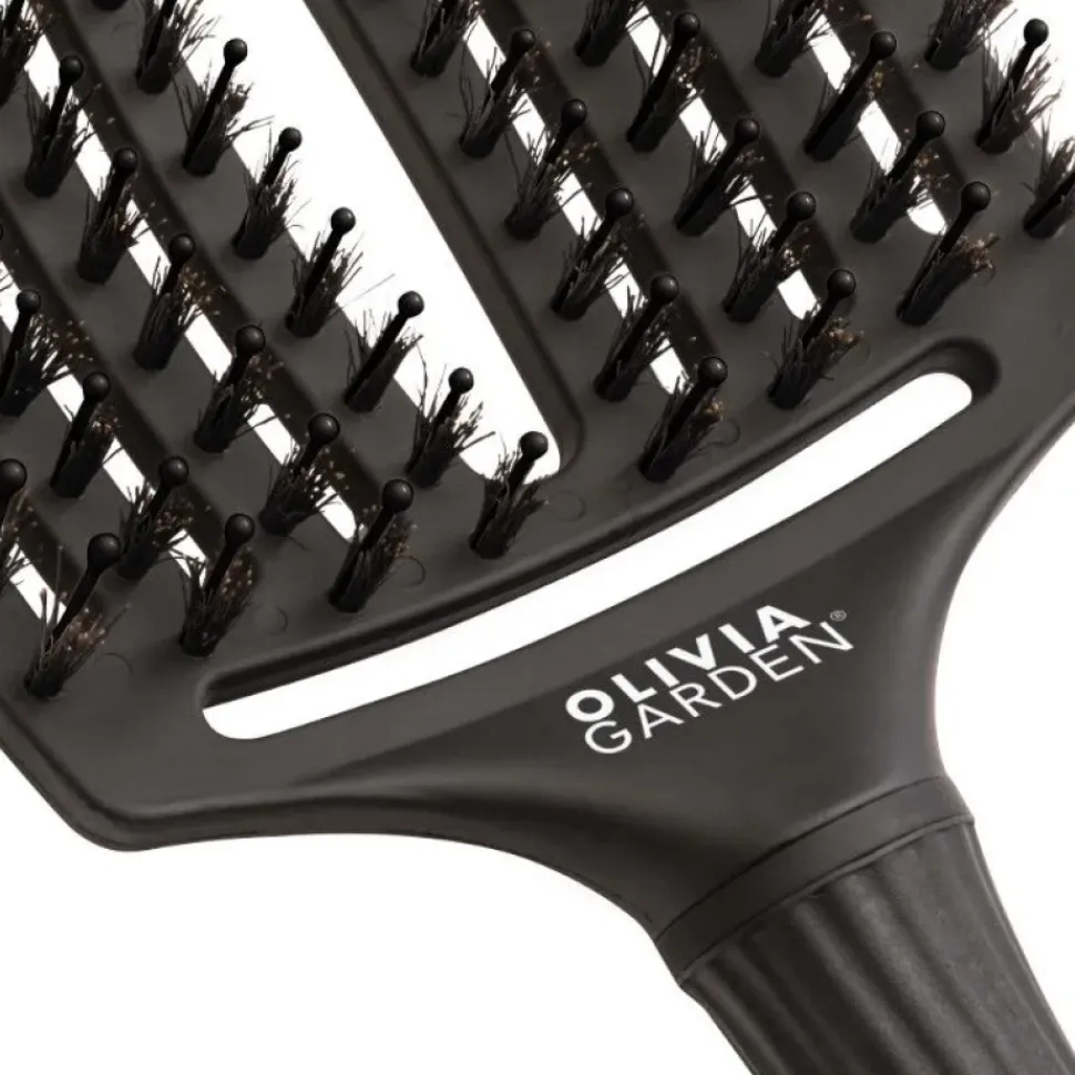 Olivia Garden Fingerbrush Combo Full Black - Large