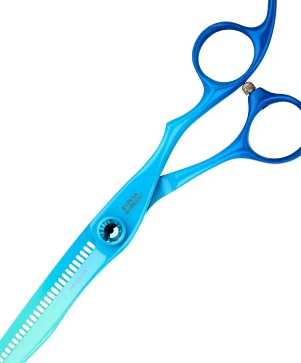Olivia Garden PowerCut Rainbow Blue 6'' - 28 Teeth