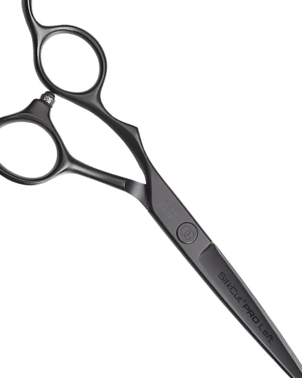 Olivia Garden SilkCut PRO Matt Black 5.75" - Left Handed Scissors