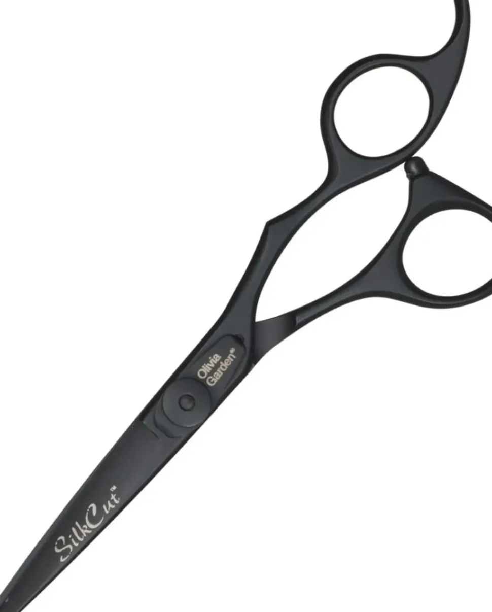 Olivia Garden Silk Cut Set Matt Black 5.75" + Thinning Schear 6.35"