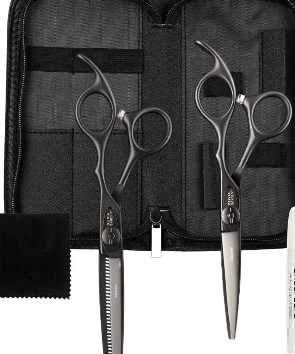 Olivia Garden Xtreme Matt Black 2'er Set