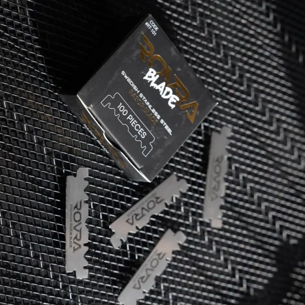 ROVRA Swedish Stainless Steel Razor Blades - 100 Pack