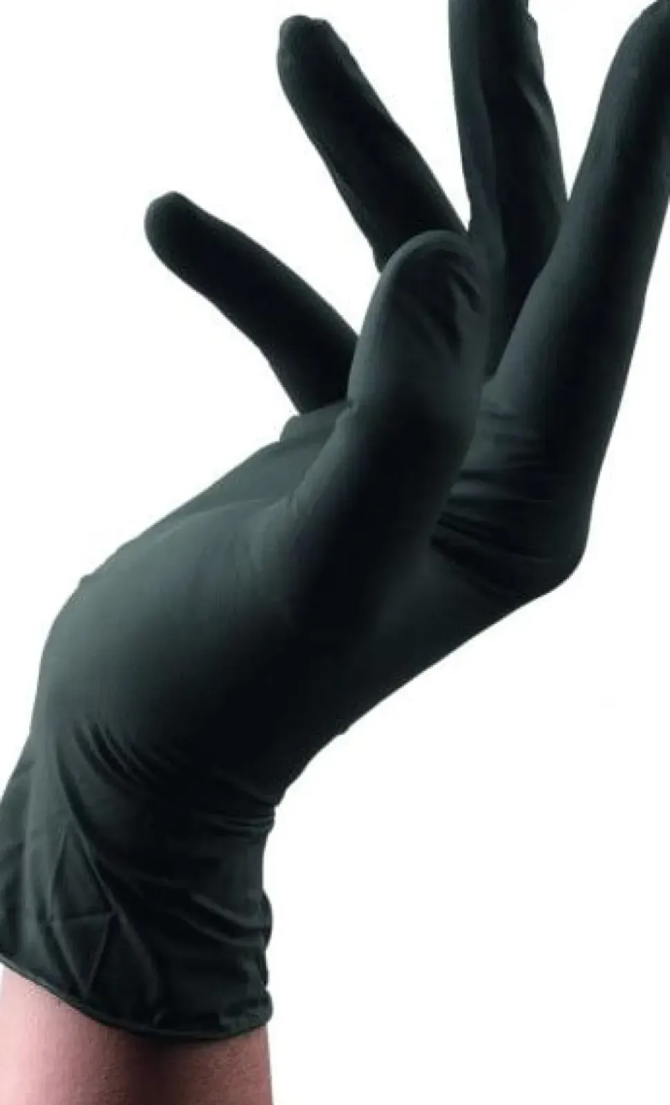 Sibel Black Latex Gloves Large - 100 pcs