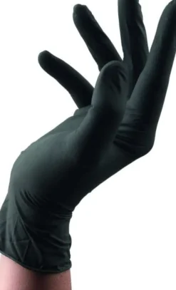 Sibel Black Latex Gloves Small - 100 Pcs