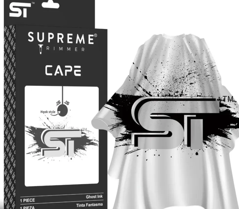 Supreme Trimmer ST Premium Barber Cape - Ghost Ink