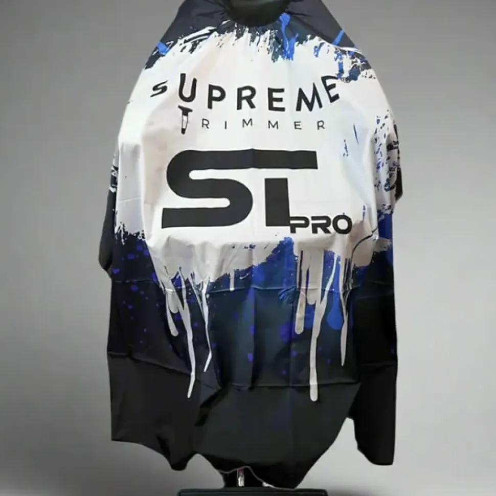 Supreme Trimmer ST Premium Barber Cape - Blue Neon