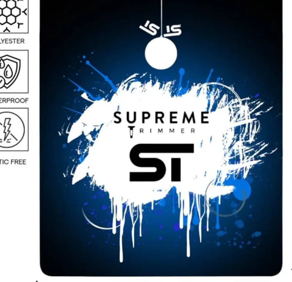 Supreme Trimmer ST Premium Barber Cape - Blue Neon