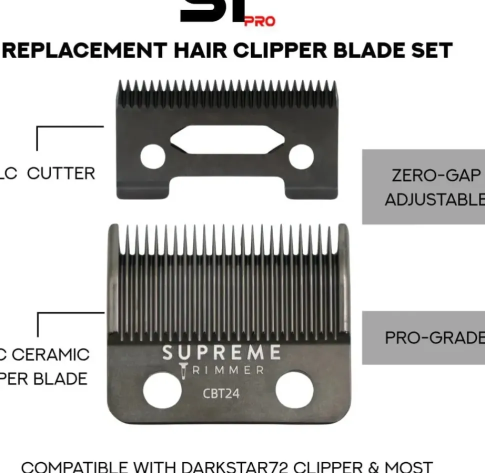 Supreme Trimmer Taper Blade for DarkStar Clipper-CBT24