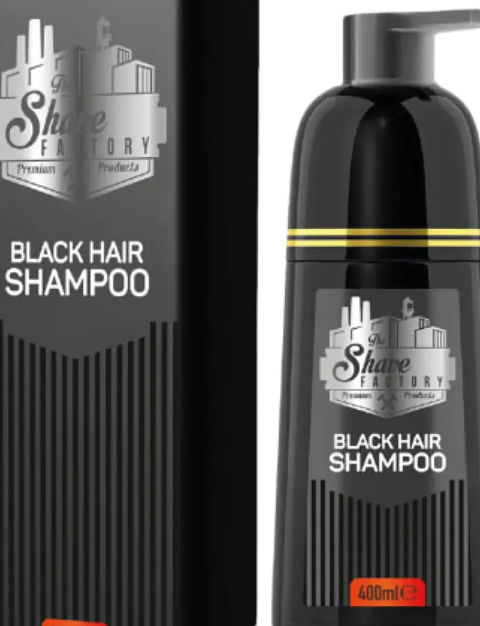 The Shave Factory Black Hair Shampoo 400 ml