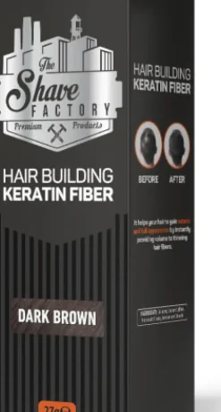 The Shave Factory Hair Building Keratin Fiber Dark Brown 27g