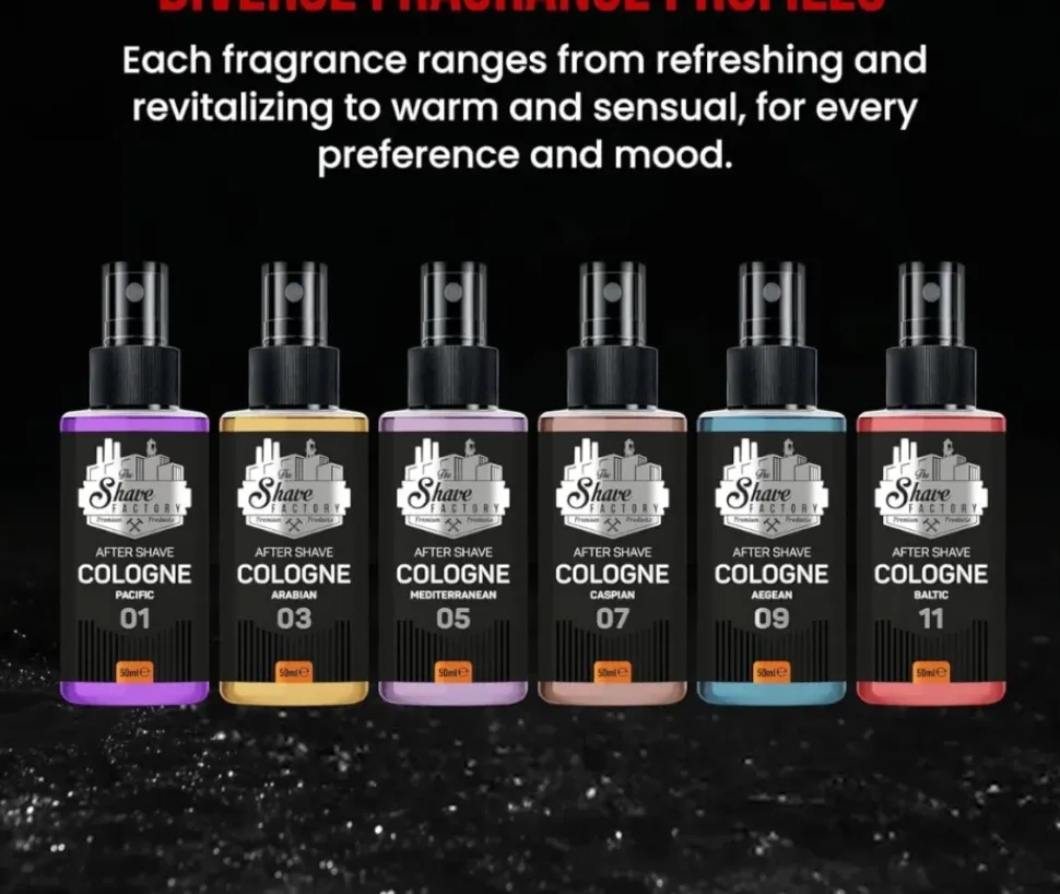 The Shave Factory No. 01 After Shave Cologne Giftset 6 x 50 ml