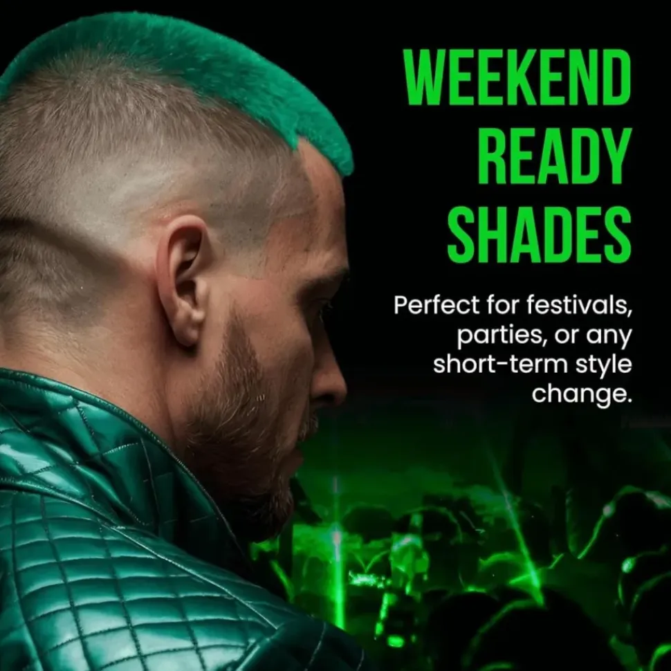 The Shave Factory Temporary Hair Color Spray Green - 150 ml