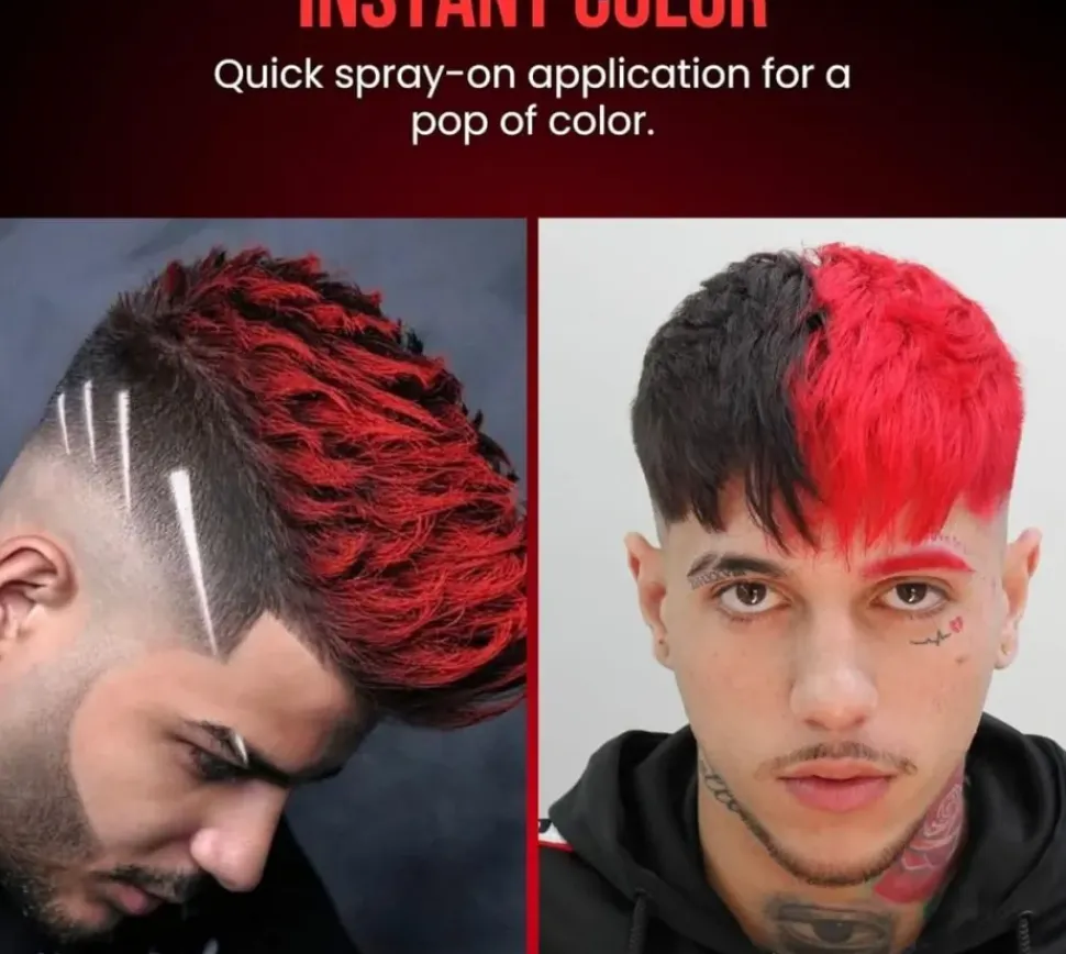 The Shave Factory Temporary Hair Color Spray Red - 150 ml