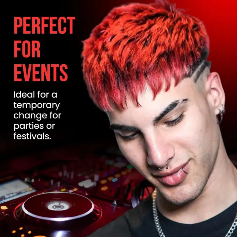 The Shave Factory Temporary Hair Color Spray Red - 150 ml