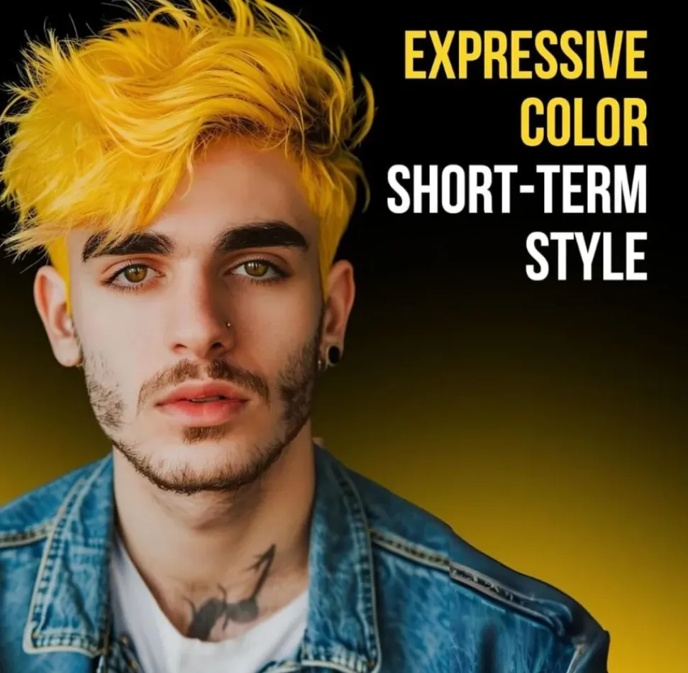 The Shave Factory Temporary Hair Color Spray Yellow - 150 ml