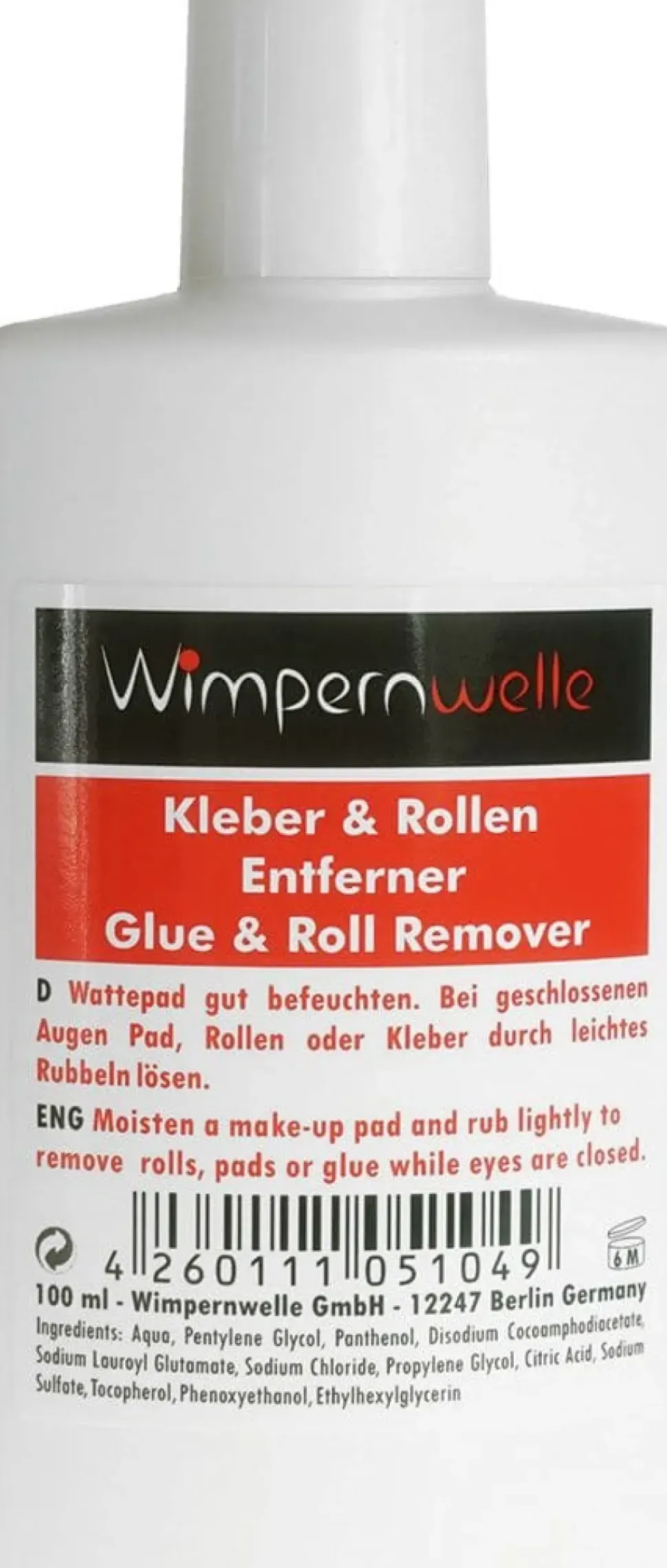 Wimpernwelle Glue & Roll Remover - 100 ml