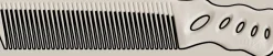 YS Park Flex Barber Comb No.208 White