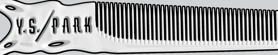 YS Park Flex Cutting Comb No.209 White