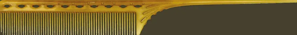 YS Park Tail Comb No. 101 Camel/Yellow - 216 mm