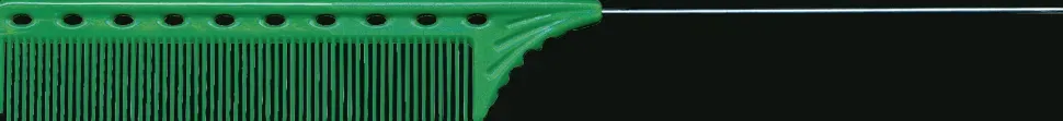 YS Park Tail Comb No. 102 Green - 220 mm