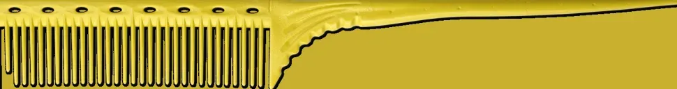 YS Park Tail Comb No.101 Yellow